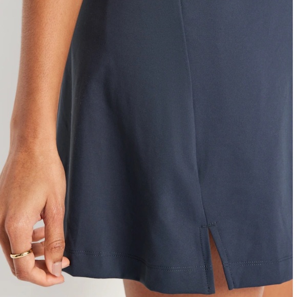 NWT OLD NAVY PowerSoft Sleeveless Dress Color: Dusk Navy - Picture 4 of 7